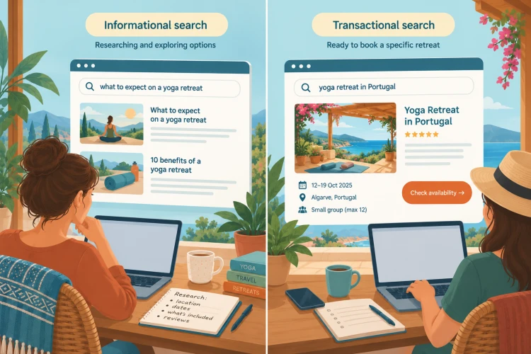 Step 3: Understand search intent SEO for yoga retreats: Understand search intent