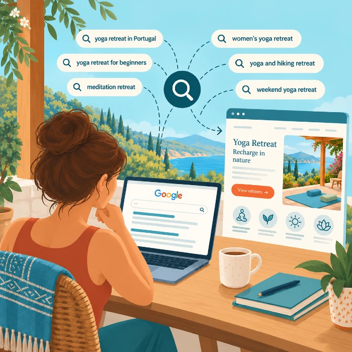 Keyword research for yoga retreats